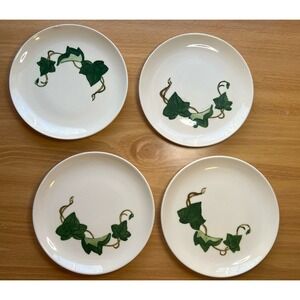 Metlox Poppytrail California Ivy Bread Butter Plates 6 3/8" Set of 4